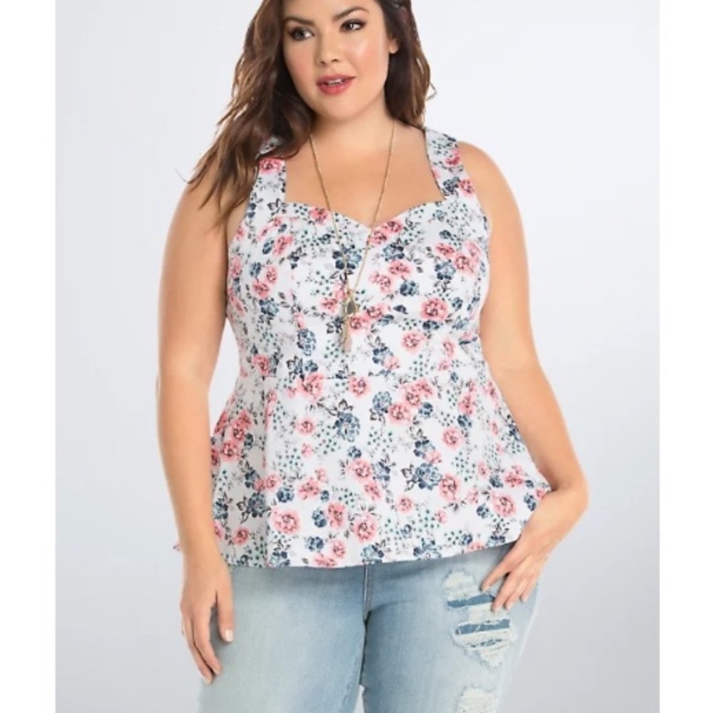 Torrid floral fit and flare top